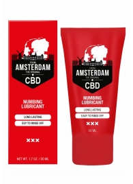 Пролонгирующий лубрикант Numbing CBD from Amsterdam - 50 мл. - Shots Media BV - купить с доставкой в Муроме