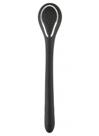 Черный гибкий уретральный стимулятор с вибрацией Vibrating Bendable Dilator - 13,5 см. - Orion - купить с доставкой в Муроме