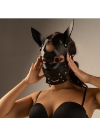 Черная маска  Собака  с ушками - Crazy Handmade - купить с доставкой в Муроме