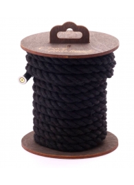 Черная хлопковая веревка для бондажа на катушке - 5 м. - Crazy Handmade - купить с доставкой в Муроме