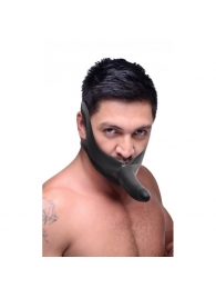 Черный кляп-страпон Masters Mini Face Fuck Strap-On - 14 см. - XR Brands - купить с доставкой в Муроме