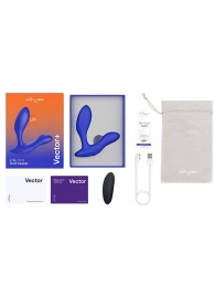 Синий анальный вибратор We-Vibe Vector+ - We-vibe - в Муроме купить с доставкой