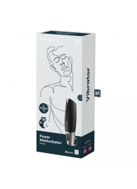Черный мастурбатор с вибрацией Power Masturbator - Satisfyer - в Муроме купить с доставкой