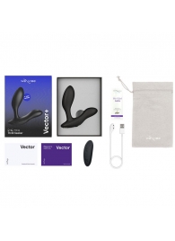 Черный анальный вибратор We-Vibe Vector+ - We-vibe - в Муроме купить с доставкой