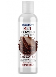 Массажный гель 4-в-1 Chocolate Sensation с ароматом шоколада - 29,5 мл. - Swiss navy - купить с доставкой в Муроме