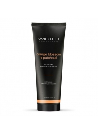 Массажный легкий крем WICKED Orange Blossom plus Patchouli - 120 мл. - Wicked - купить с доставкой в Муроме