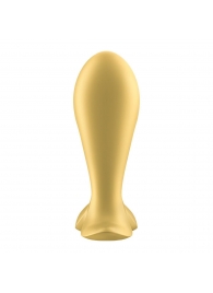 Золотистый анальный вибростимулятор Intensity Plug - Satisfyer - в Муроме купить с доставкой