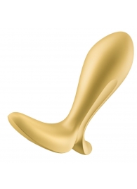 Золотистый анальный вибростимулятор Intensity Plug - Satisfyer - в Муроме купить с доставкой