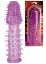 Фиолетовая насадка, удлиняющая половой член - 13,5 см. - Toyfa Basic - в Муроме купить с доставкой