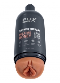 Мастурбатор-вагина цвета карамели Shower Therapy Milk Me Honey - Pipedream - в Муроме купить с доставкой