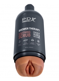 Мастурбатор-вагина цвета карамели Shower Therapy Soothing Scrub - Pipedream - в Муроме купить с доставкой
