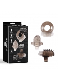 Набор из 3 дымчатых эрекционных колец с вибрацией Teasers Ring Kit - Chisa - в Муроме купить с доставкой