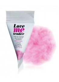 Съедобное согревающее массажное масло Love Me Tender Cotton Candy с ароматом сладкой ваты - 10 мл. - Love to Love - купить с доставкой в Муроме
