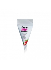 Съедобное согревающее массажное масло Love Me Tender Strawberry с ароматом клубники - 10 мл. - Love to Love - купить с доставкой в Муроме