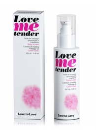 Съедобное согревающее массажное масло Love Me Tender Cotton Candy с ароматом сладкой ваты - 100 мл. - Love to Love - купить с доставкой в Муроме