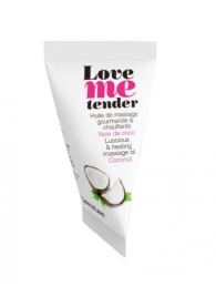 Съедобное согревающее массажное масло Love Me Tender Cocos с ароматом кокоса - 10 мл. - Love to Love - купить с доставкой в Муроме