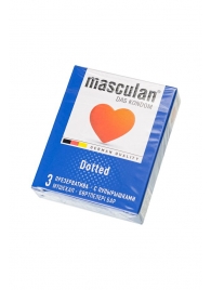 Презервативы с пупырышками Masculan Dotted - 3 шт. - Masculan - купить с доставкой в Муроме