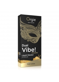 Съедобный гель Dual Vibe Pina Colada с эффектом вибрации и вкусом коктейля пина колада - 15 мл. - ORGIE - купить с доставкой в Муроме