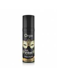 Съедобный гель Dual Vibe Pina Colada с эффектом вибрации и вкусом коктейля пина колада - 15 мл. - ORGIE - купить с доставкой в Муроме