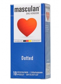 Презервативы с пупырышками Masculan Dotted - 10 шт. - Masculan - купить с доставкой в Муроме