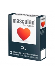 Презервативы увеличенного размера Masculan XXL - 3 шт. - Masculan - купить с доставкой в Муроме