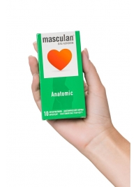Презервативы анатомической формы Masculan Anatomic - 10 шт. - Masculan - купить с доставкой в Муроме