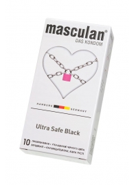 Ультрапрочные презервативы Masculan Ultra Safe Black - 10 шт. - Masculan - купить с доставкой в Муроме