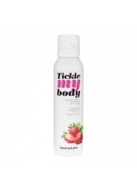 Массажная хрустящая пенка Tickle My Body Strawberry с ароматом клубники - 150 мл. - Love to Love - купить с доставкой в Муроме