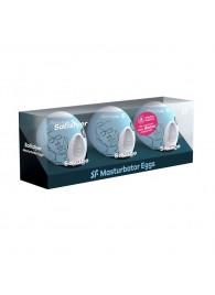 Набор из 3 мастурбаторов-яиц Satisfyer Savage - Satisfyer - в Муроме купить с доставкой