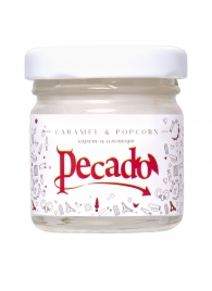 Массажная свеча Caramel   Popcorn - 35 мл. - Pecado - купить с доставкой в Муроме