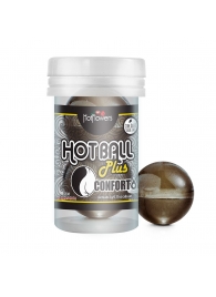Анальный лубрикант на масляной основе Hot Ball Plus Conforto (2 шарика по 3 гр.) - HotFlowers - купить с доставкой в Муроме