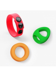 Набор из 3 разноцветных эрекционных колец Kit Neon Ring - Love to Love - в Муроме купить с доставкой