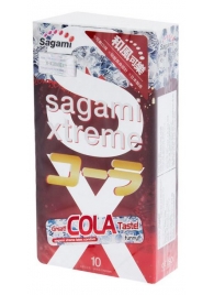 Ароматизированные презервативы Sagami Xtreme COLA - 10 шт. - Sagami - купить с доставкой в Муроме