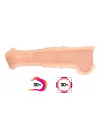 Телесная фантазийная насадка на член Cock Sleeve Size L - KOKOS - в Муроме купить с доставкой