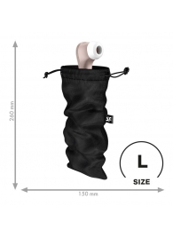 Черный мешочек для хранения игрушек Treasure Bag L - Satisfyer - купить с доставкой в Муроме