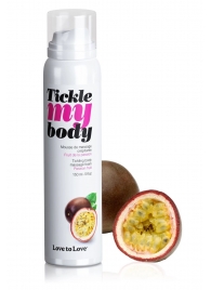 Массажная хрустящая пенка Tickle my body с ароматом маракуйи - 150 мл. - Love to Love - купить с доставкой в Муроме