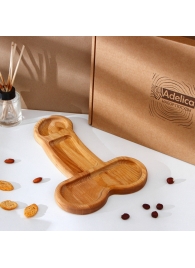 Деревянное блюдо для подачи в форме члена (32,5 х 20 х 1,7 см) - Сима-Ленд - купить с доставкой в Муроме