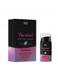 Жидкий вибратор Vibration Cotton Candy с ароматом сахарной ваты - 15 мл. - INTT - купить с доставкой в Муроме