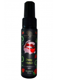 Спрей для горла Deep Throat с десенсибилизирующим эффектом и вкусом клубники - 50 мл. - БиоМед - купить с доставкой в Муроме