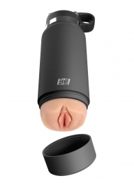 Серый мастурбатор в виде бутылки F*ck Flask - Pipedream - в Муроме купить с доставкой
