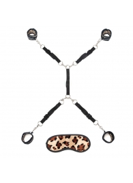 Леопардовая фиксация на матрас для рук и ног Classic Bedspreader - Lux Fetish - купить с доставкой в Муроме