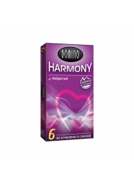 Презервативы с рёбрышками Domino Harmony - 6 шт. - Domino - купить с доставкой в Муроме