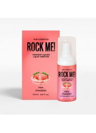 Жидкий вибратор Nuei Rock Me! с ароматом клубники - 20 мл. - Nuei cosmetics - купить с доставкой в Муроме