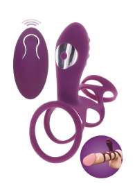 Фиолетовая эрекционная вибронасадка Halo Halo C-Ring Sleeve - Toy Joy - в Муроме купить с доставкой