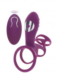 Фиолетовая эрекционная вибронасадка Halo Halo C-Ring Sleeve - Toy Joy - в Муроме купить с доставкой