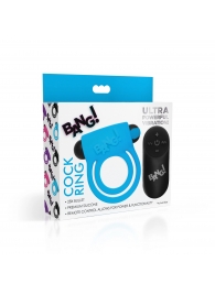 Голубое эрекционное виброкольцо 28X Remote Control Vibrating Cock Ring   Bullet - XR Brands - в Муроме купить с доставкой