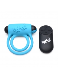 Голубое эрекционное виброкольцо 28X Remote Control Vibrating Cock Ring   Bullet - XR Brands - в Муроме купить с доставкой