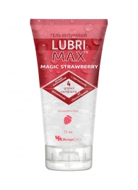 Интимный гель-смазка на водной основе Lubrimax Magic Strawberry - 75 мл. - ИнтелБИО - купить с доставкой в Муроме