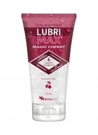 Интимный гель-смазка на водной основе Lubrimax Magic Cherry - 75 мл. - ИнтелБИО - купить с доставкой в Муроме