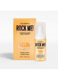 Жидкий вибратор Nuei Rock Me! с ароматом печенья и сливок - 20 мл. - Nuei cosmetics - купить с доставкой в Муроме
